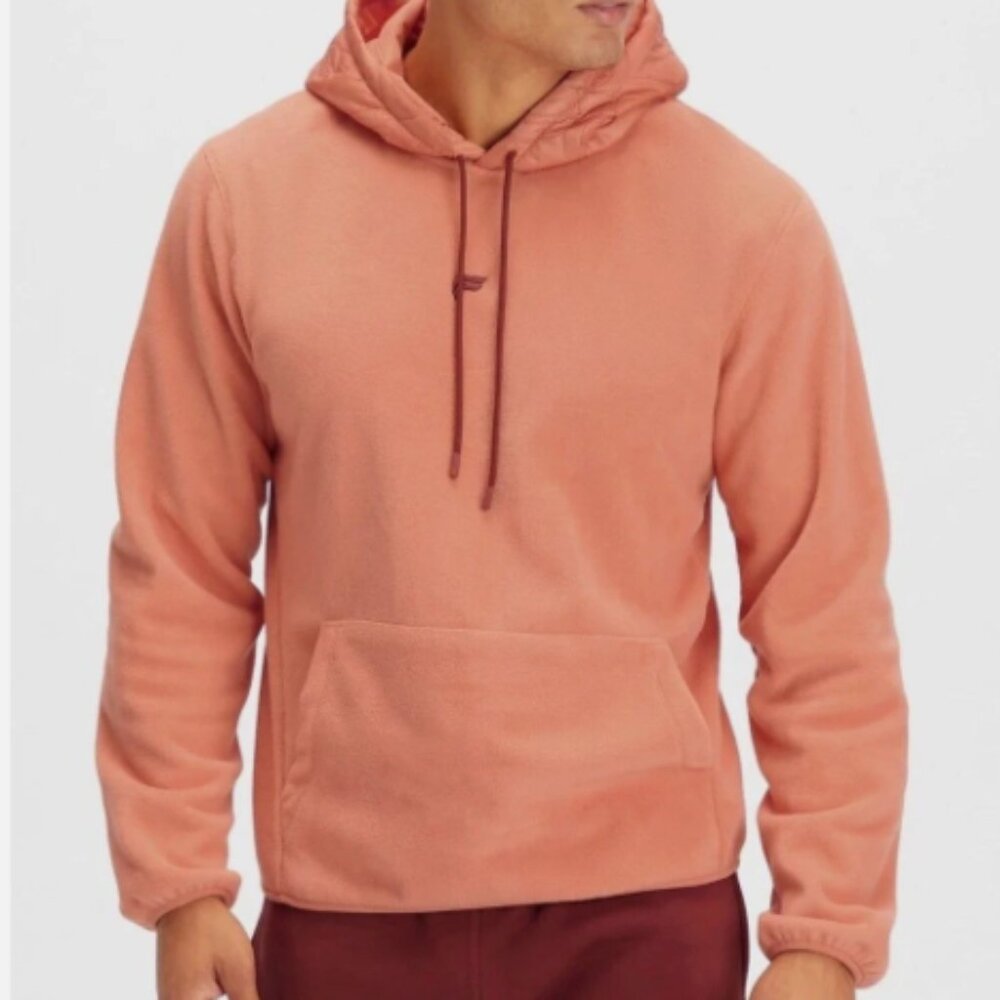 Fabletics Pine City Hoodie Fleece Sweatshirt, Warm Sandstone Clay - Mens XL
